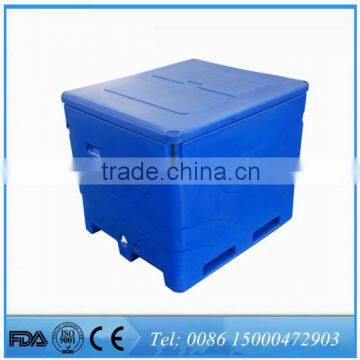 1000L PE plastic fish bins, frozen fish box, fish storage bins for sale