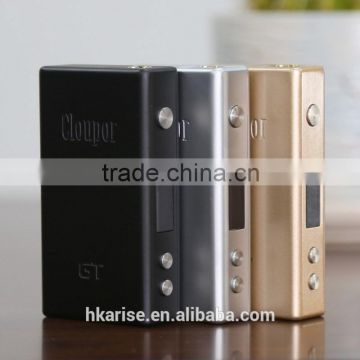 Original Cloupor GT Super energy-saving dual 18650 battery small size temperature control mod VV/VW best ecig cloupor GT 80W mod