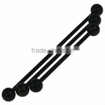 Titanium plated industrial barbell