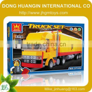 Plastic block truck toy,plastic block toys