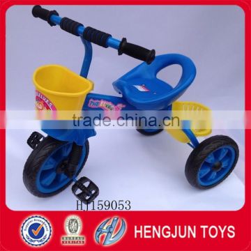 high quality children tricycle toy with plastic sandbox