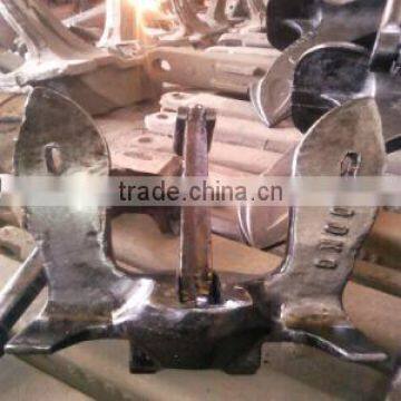 casting steel U.S.N. stockless marine anchor