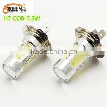 Hot Sale H7 Auto LED Lamp Fog Light COB High Power 7.5W Foglamp Car LED Lighting Bulb 12V