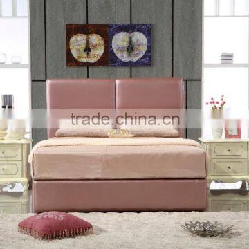 2016 Modern Soft Leather Bed High Headboard Design DH216B photo-5