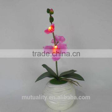 latest home decoration LED artificial flower artificial potted flower