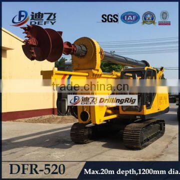 DFR-520 Hydraulic operated auger soil drilling equipment, hole drilling machines