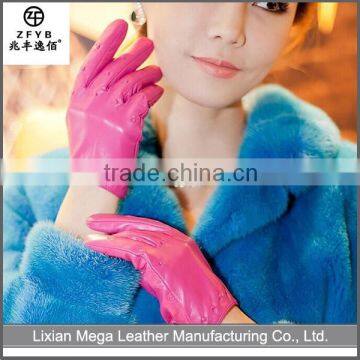 Latest Made In China Women Fashion Leather Gloves Winter