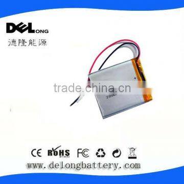 lithium polymer battery 3.7v 2000mah