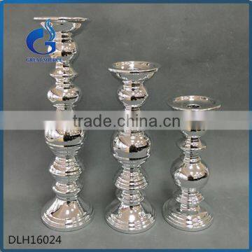 Handmade Electroplating Home Decoration Ceramic Candle Holder photo-4