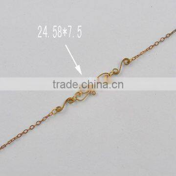 Fashion Flower Brass Decoration Chain Used For custom Jewelry