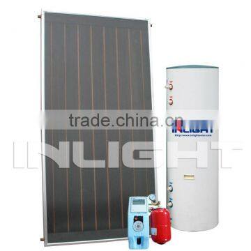 tempering glass aluminum manifold flat plate solar water heater