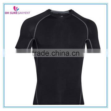 100% polyester mositure wicking compression t shirt