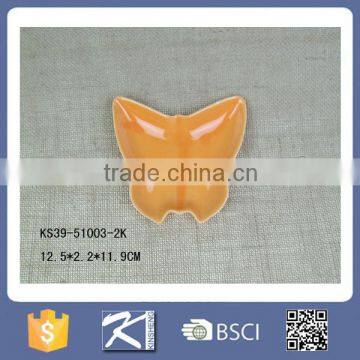 Kinsheng Butterfly Shape Beautiful Colorful Ceramic Plates Wholesale photo-4