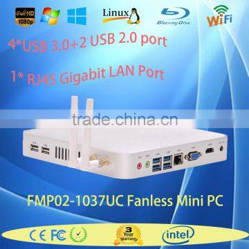 Ultra slim hot sell all in one barebone pc FMP02-1037UC with Dual Core 4 Threads Intel HD Graphics 1*HDMI+1*VGA+1*LAN