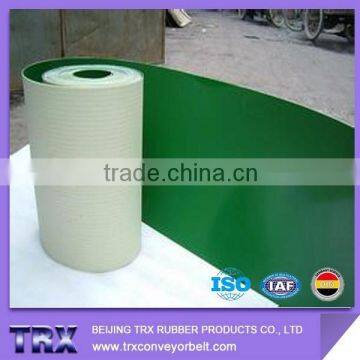 Glossy Face Green Flat PVC Conveyor Belt