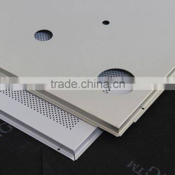 Customized Flat Perforated Panel Metal Ceiling Suspended Ceiling Board Aluminum Lay In Ceiling photo-6