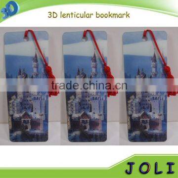 Fancy 3D flip PP plastic bookmarks with animal picture