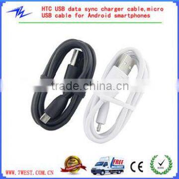 Black 3FT 1M Micro USB Data Sync Charger Cable Cord For HTC photo-2