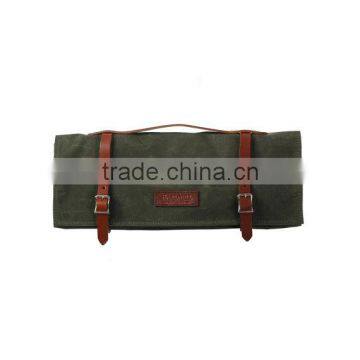 custom high quality waxed canvas roll tool bag