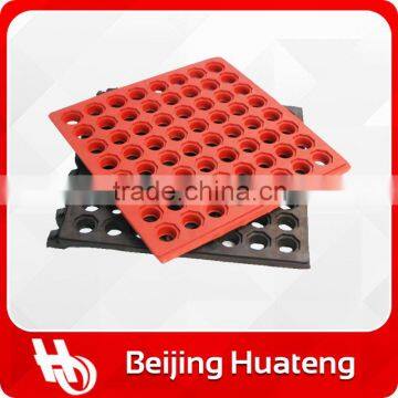 black customized stable anti-fatigue floor mat