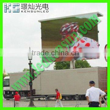 full color JINGCAN P10 outdoor hd advertising truck led screen