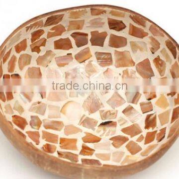 Eco friendly handmade vietnam lacquered coconut shell bowl