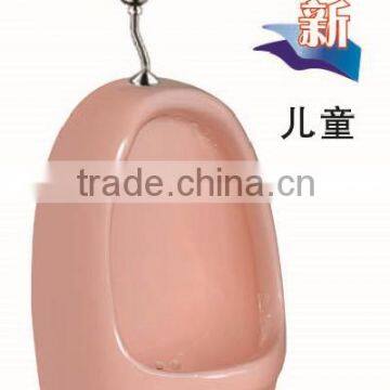 For school pink color sanitary ware wall hung female urinal