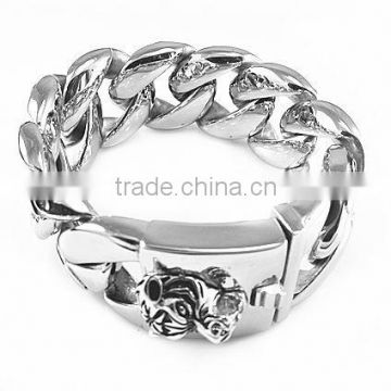 AB014 tiger head stainless steel super big heavy bracelets