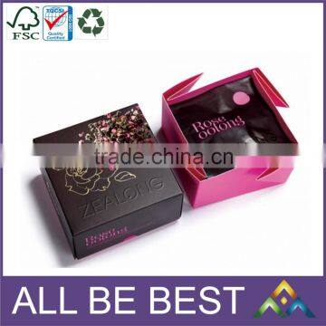 2016 new design best quality nice paper box for tea packaging