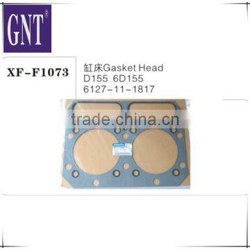 excavator Cylinder head gasket for D155 6D155