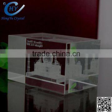 2015 handmade cheap 3d crystal paper weight
