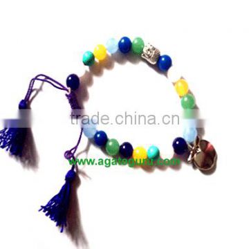 Seven Chakra With Buddha Face Bracelet : India Chakra Bracelet wholesaler