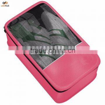 Luckiplus Shoe Bag - Convenient Packing System For Your Shoes When Traveling Pink photo-2