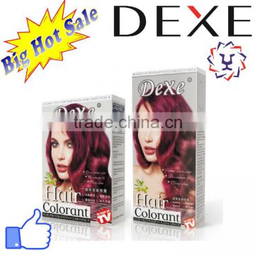 Dexe hair dye ammonia free hair color cram with 12 colors