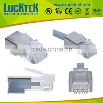 shielded RJ12 6P6C plug