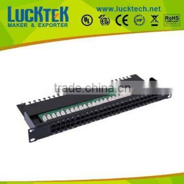 19inch 1u 8p4c 50ports rj11 telephone patch panel