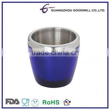 1.0 L double wall Stainless Steel plastic ice Bucket