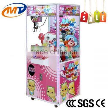 Ecuador best selling Plush Toy Claw Coin Operated Crane Machine Gift Crane Machine for sale