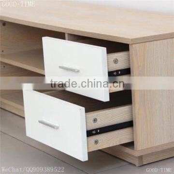 wooden grain melmained MDF particle boardlarge new model tv stand