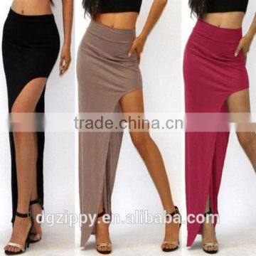 2015 HOT Women's Lady High Waist Side Open Leg Slit Long Maxi Dress Pencil Skirt photo-5