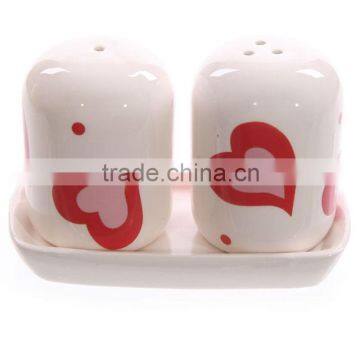 ceramic salt pepper shaker with tray