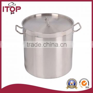 Tall body large stainless steel stock pot