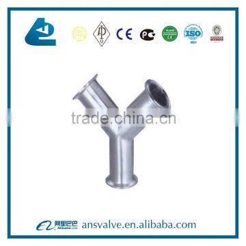 Sanitary Clamp Y Type 3 Way Weld Elbow photo-2