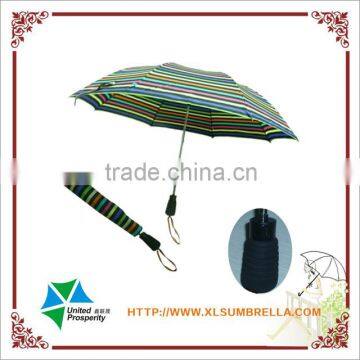 special colorful stripe foldable umbrella