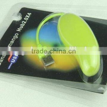 Wholesale Lovely Fruits 4 Port Usb Hub With Mango Shape