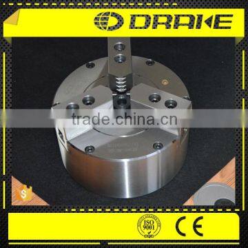 Three jaw solid built-in cylinder pneumatic 5c collet chuck for lathe machine