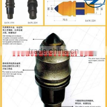 tungsten carbide rotary drilling bits brazed cutter teeth on bridge/railway construction engineering