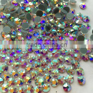 super shine quality good price popular crystal AB color heat transfer hotfix stone