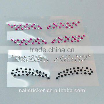Custom Bindi Sexy Adhesive Eyeshadow Sticker Makeup Crystal Sticker Rhinestone Eye Rock Factory Quality Choice photo-5