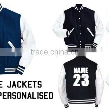 Custom printed patterns varsity jackets
